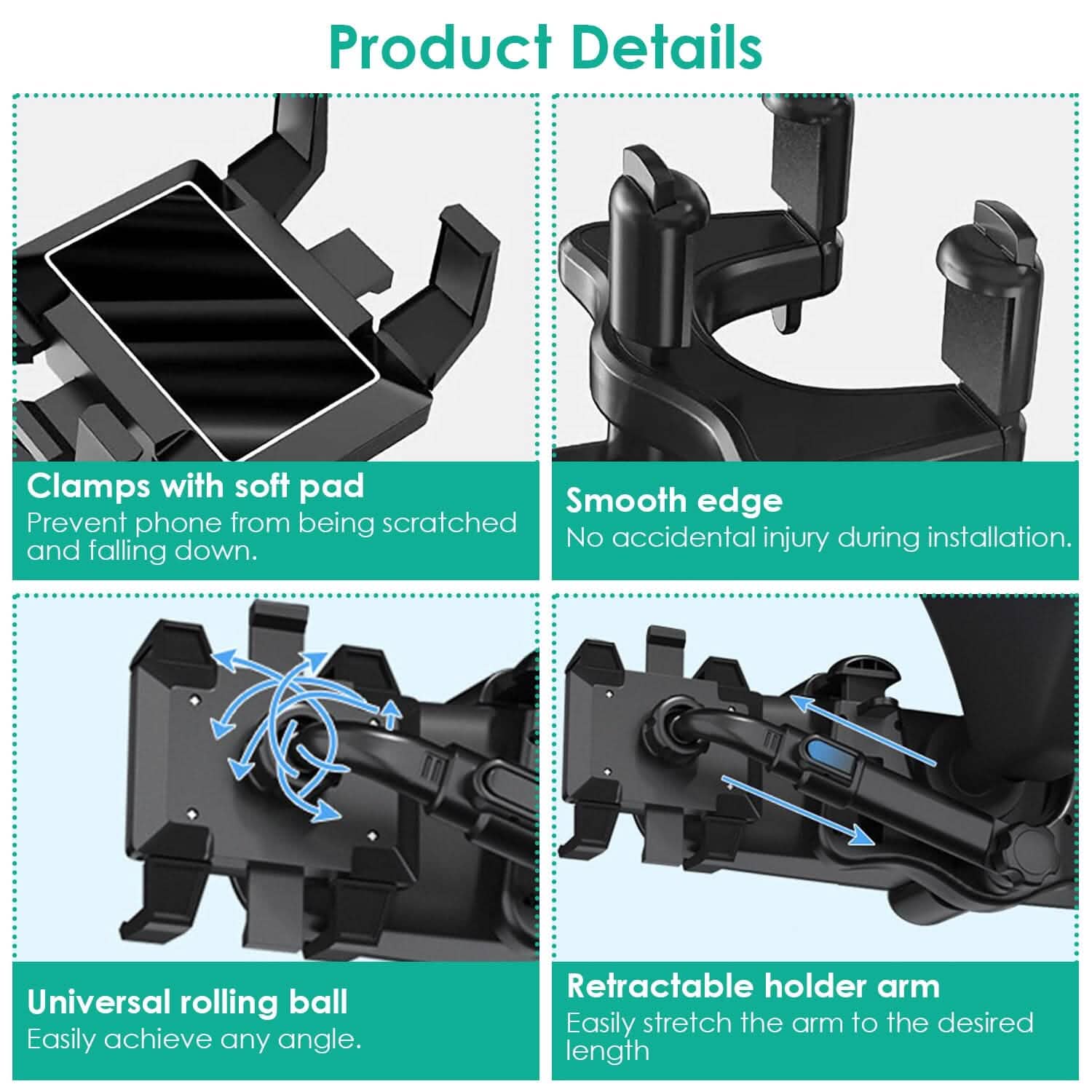 Car Mobile Phone Holder Bracket Automotive - Tophatter Daily Deals