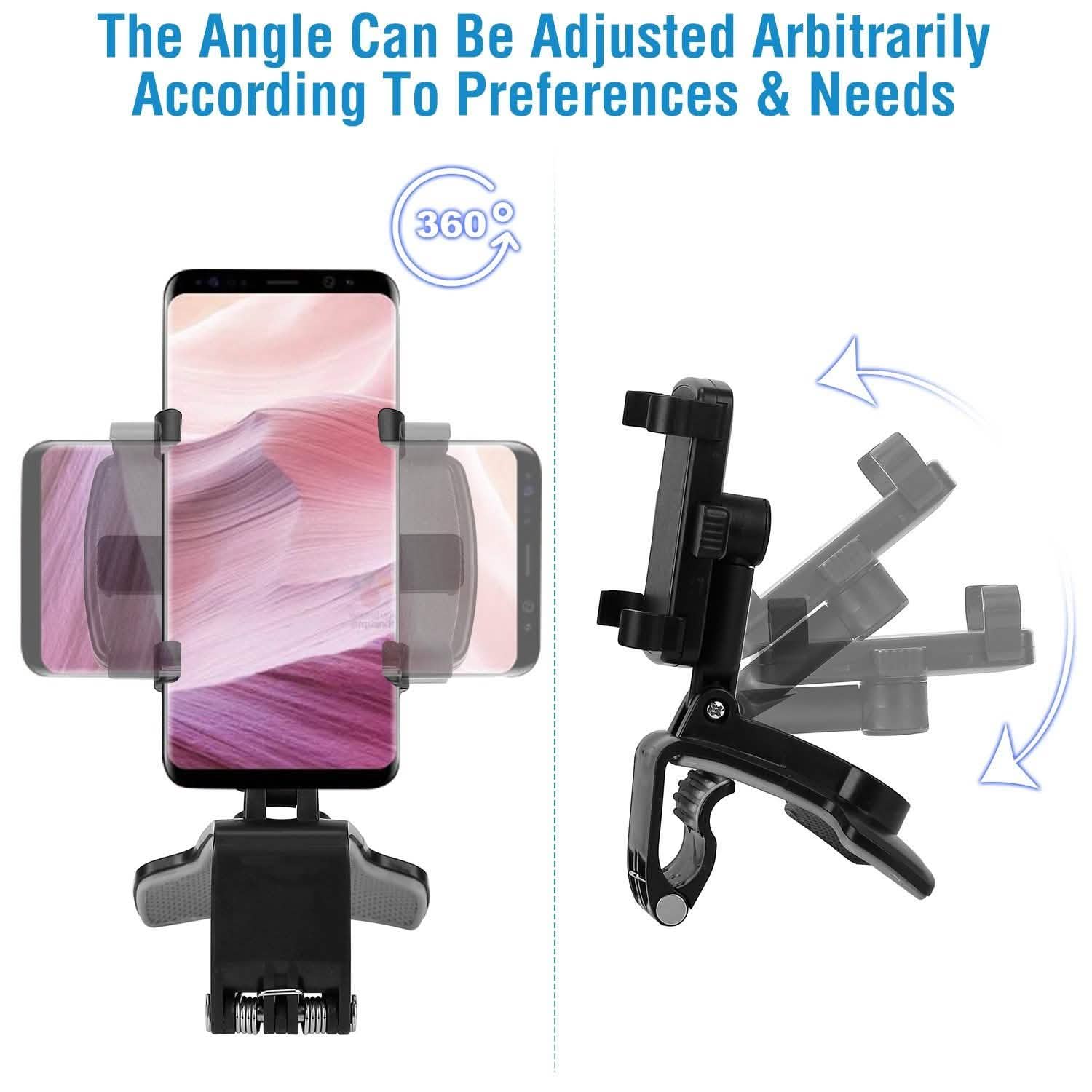 Car Non-slip 360°Rotation Dashboard Phone Holder Automotive - Tophatter Daily Deals