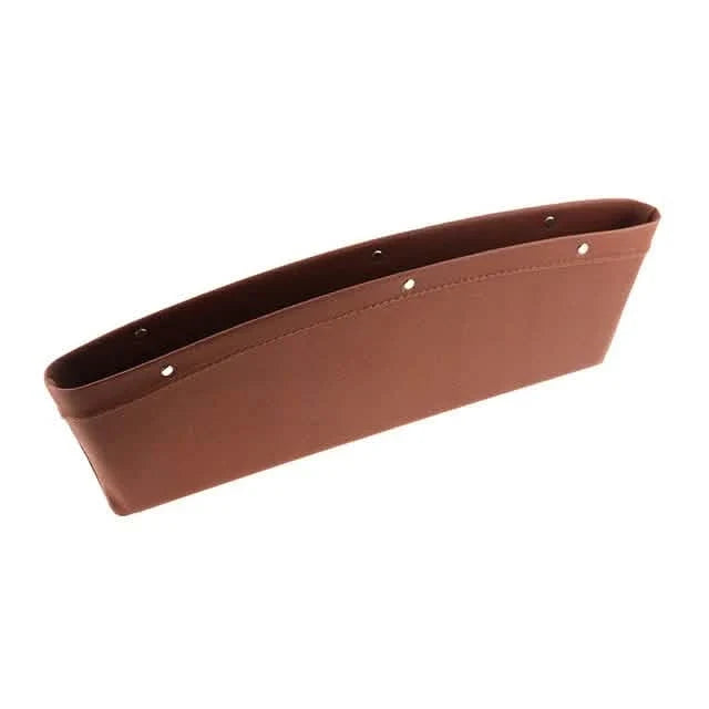 Car Organizer PU Leather Seat Slit Gap Pocket Storage Brown Automotive - Tophatter Daily Deals