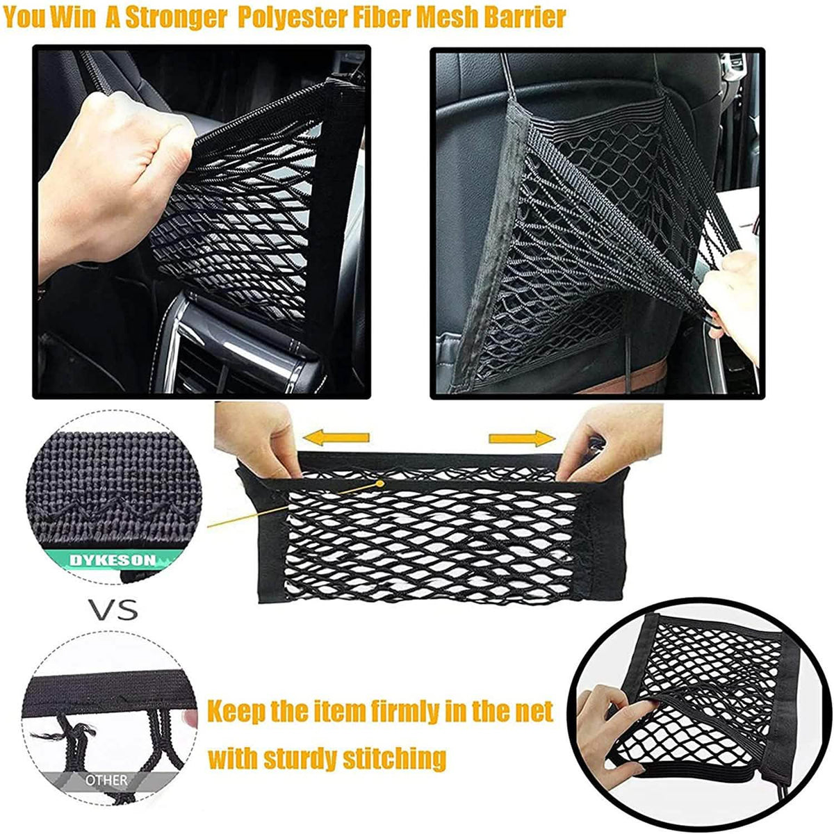 Car Pet Barrier Mesh Organizer Automotive - Tophatter Daily Deals