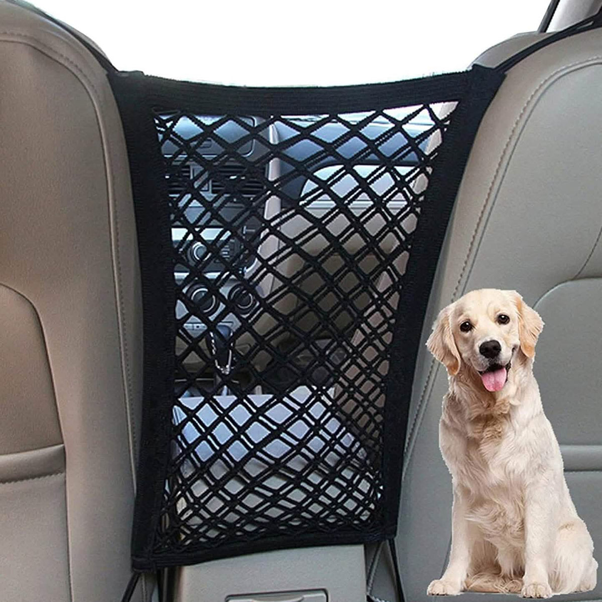Car Pet Barrier Mesh Organizer Automotive - Tophatter Daily Deals