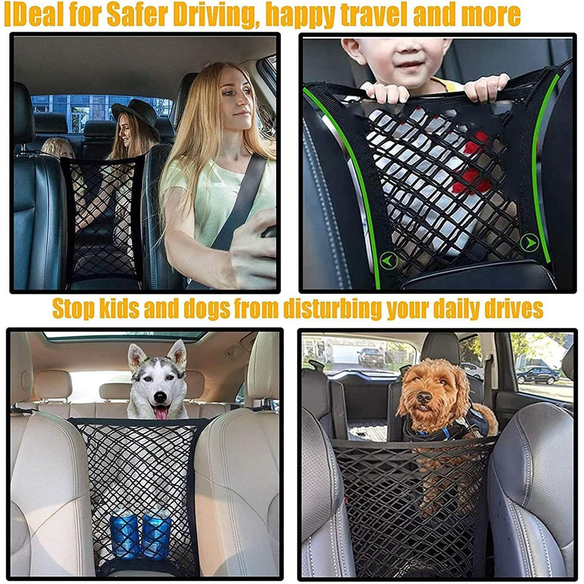 Car Pet Barrier Mesh Organizer Automotive - Tophatter Daily Deals