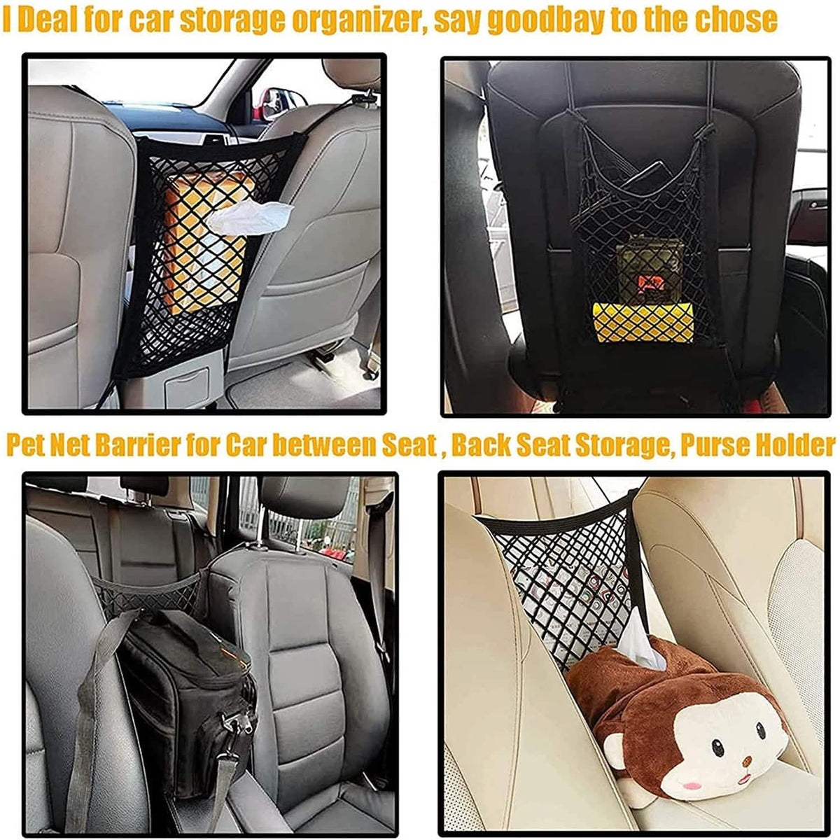 Car Pet Barrier Mesh Organizer Automotive - Tophatter Daily Deals