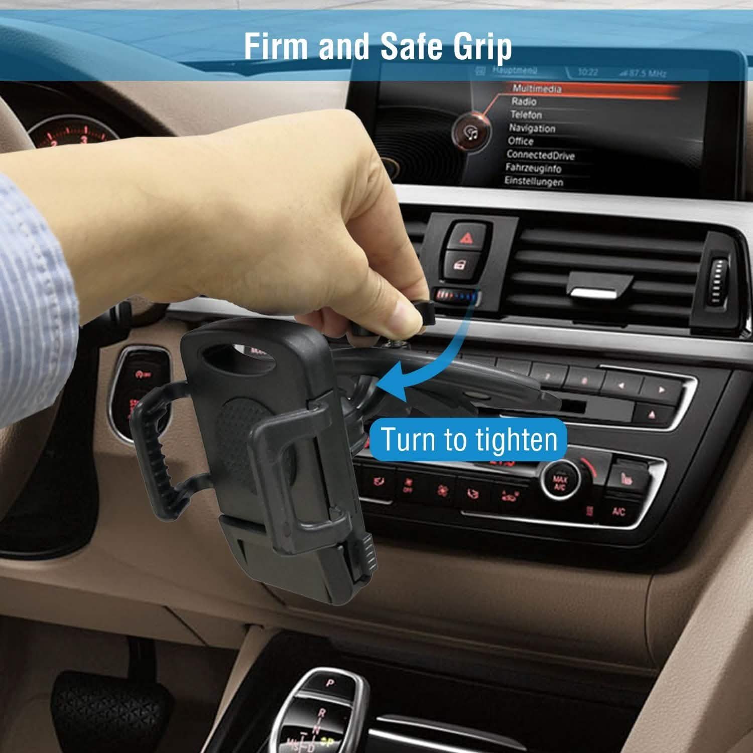 Car Phone Holder CD Slot Phone Mount 360 Rotatable Automotive - Tophatter Daily Deals