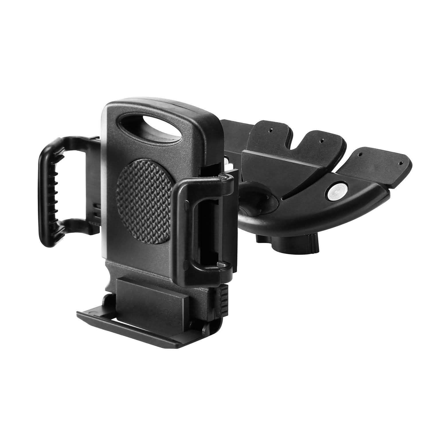 Car Phone Holder CD Slot Phone Mount 360 Rotatable Automotive - Tophatter Daily Deals