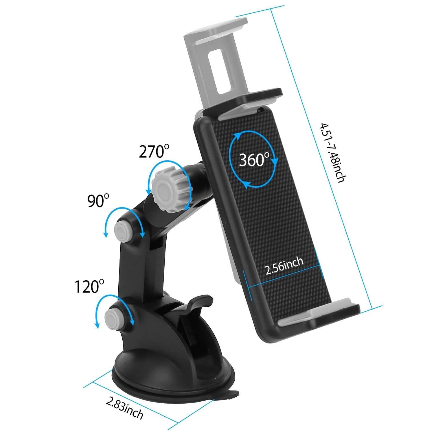 Car Phone Holder Mount Dashboard Tablet Stand Holder Mobile Accessories - Tophatter Daily Deals