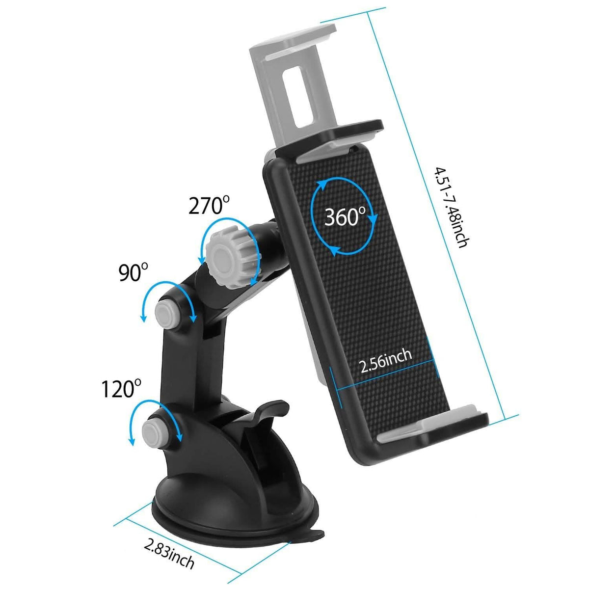Car Phone Holder Mount Dashboard Tablet Stand Holder Mobile Accessories - Tophatter Daily Deals