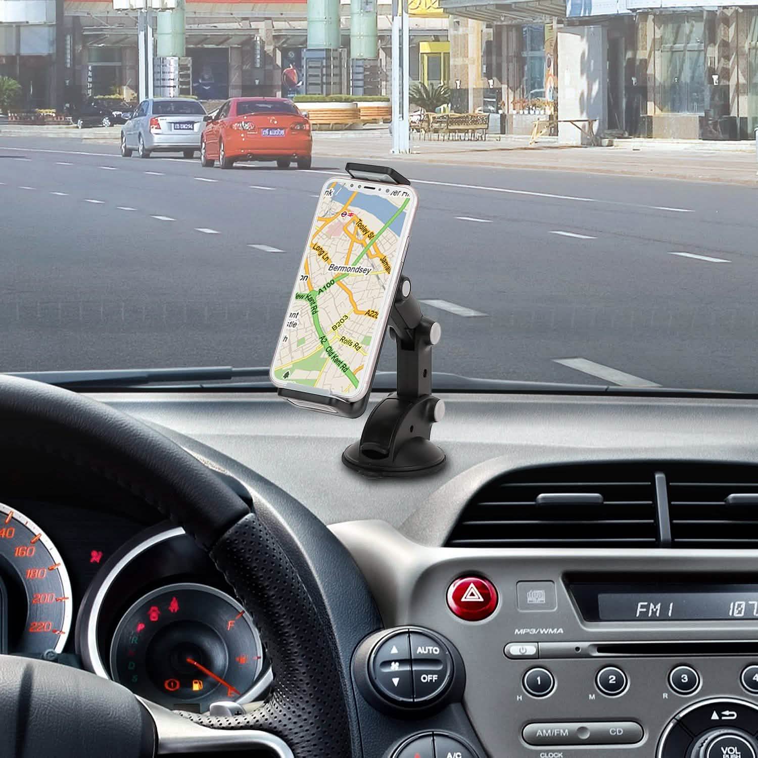 Car Phone Holder Mount Dashboard Tablet Stand Holder Mobile Accessories - Tophatter Daily Deals