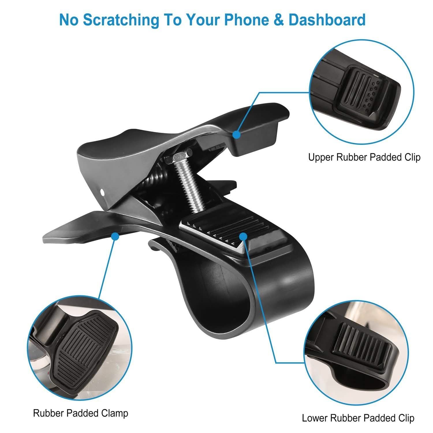 Car Phone Mount Non-Slip Dashboard Phone Holder Automotive - Tophatter Daily Deals