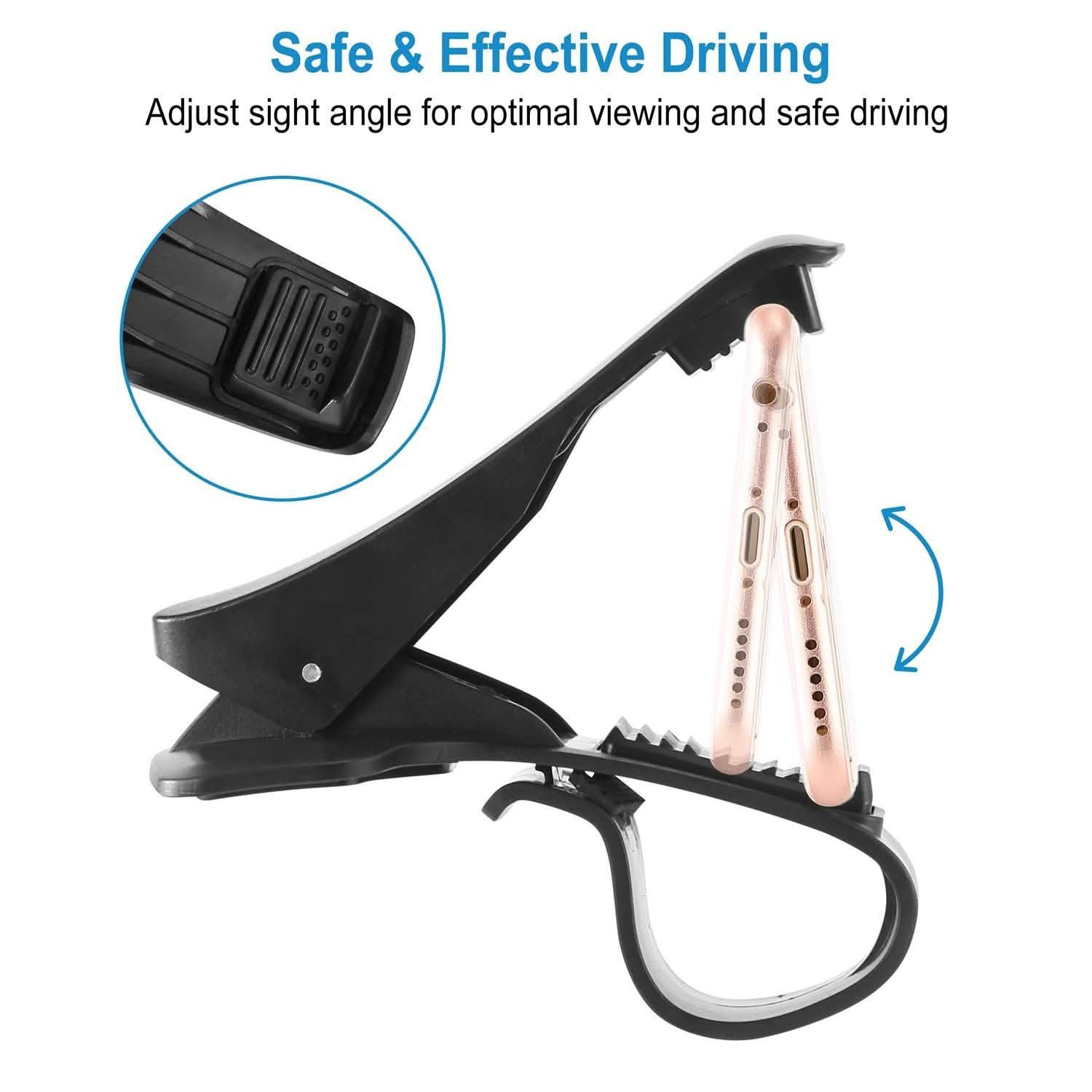 Car Phone Mount Non-Slip Dashboard Phone Holder Automotive - Tophatter Daily Deals