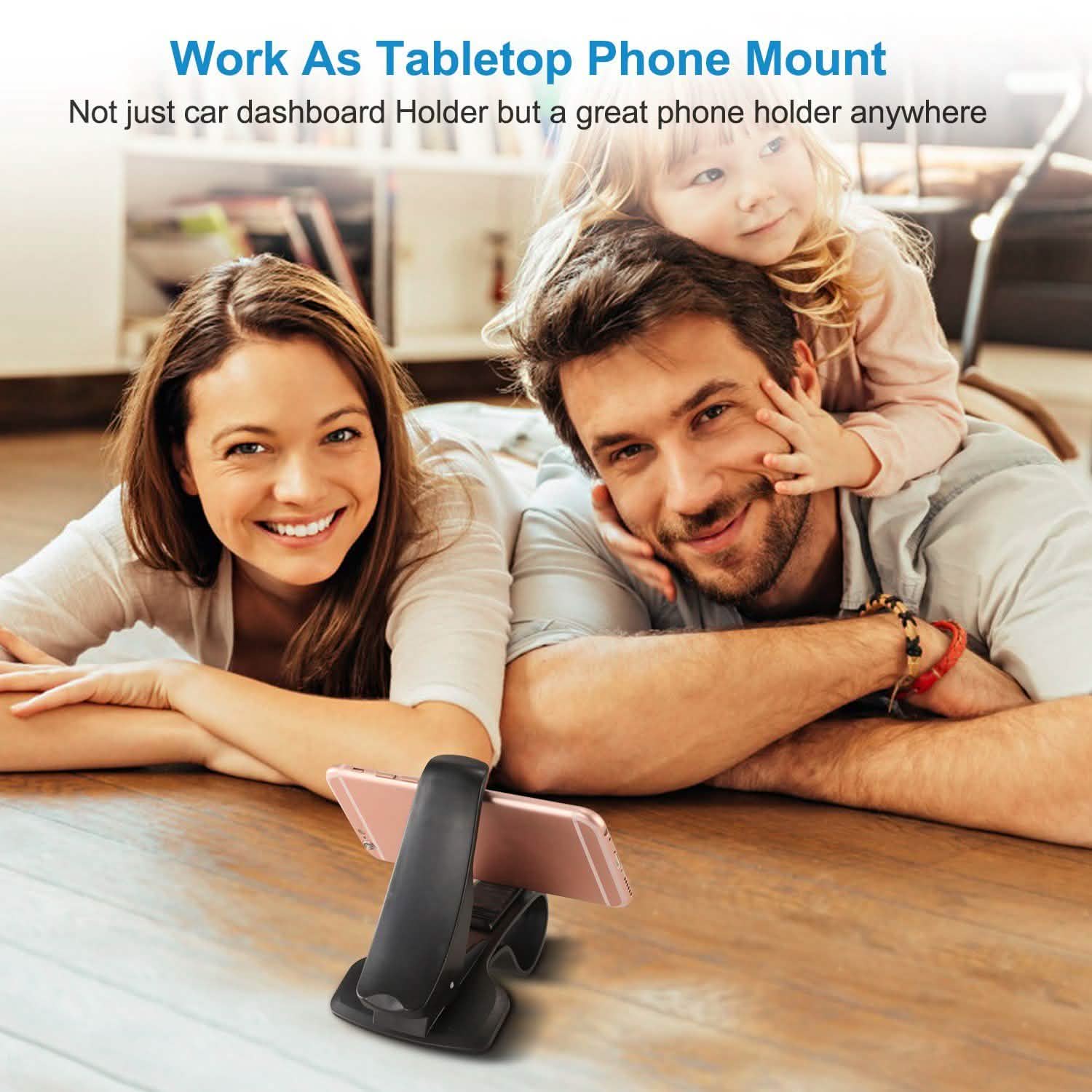 Car Phone Mount Non-Slip Dashboard Phone Holder Automotive - Tophatter Daily Deals