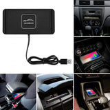 Car QI Wireless Phone Charger Non Slip Pad Mat Fast Charging Phone Chargers - Tophatter Daily Deals
