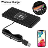 Car QI Wireless Phone Charger Non Slip Pad Mat Fast Charging Phone Chargers - Tophatter Daily Deals