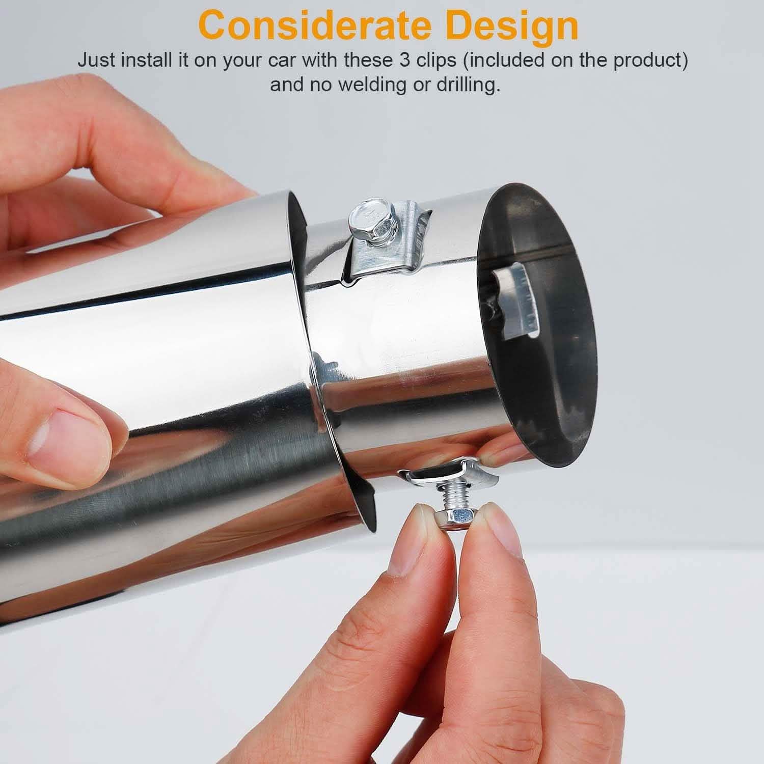 Car Rear Exhaust Pipe Tail Muffler Automotive - Tophatter Daily Deals