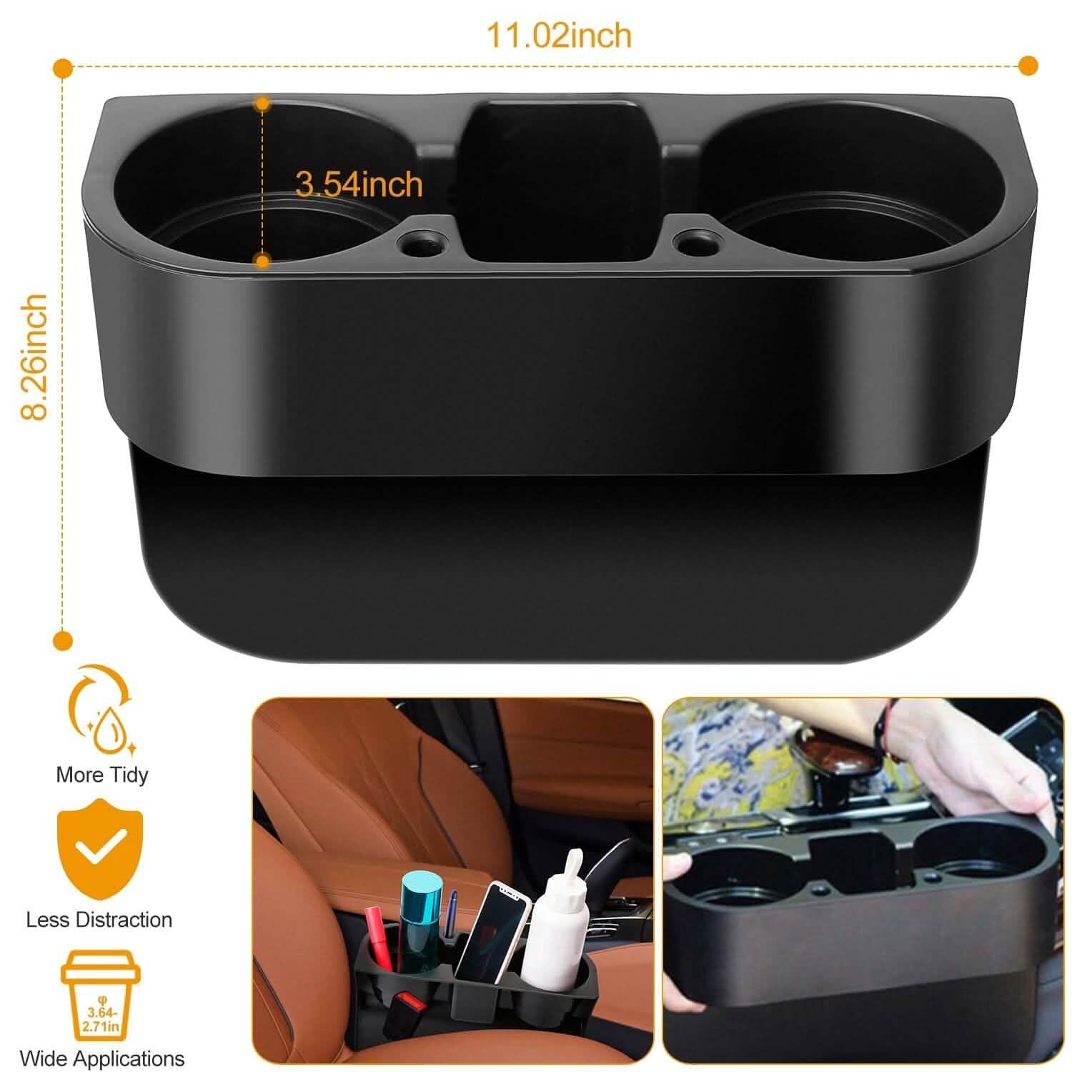 Car Seam Cup Holder Seat Gap Wedge Automotive - Tophatter Daily Deals