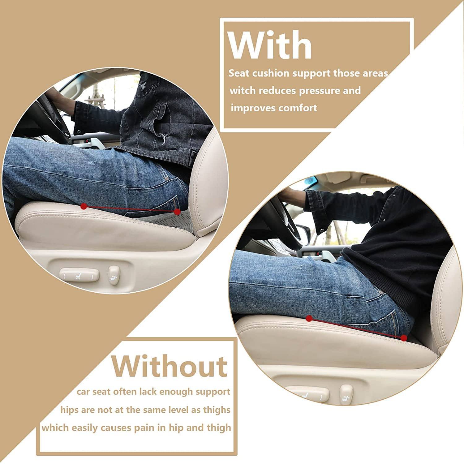 Car Seat Cushion Height Boosting Pad For Shorter Drivers - Tophatter Daily Deals