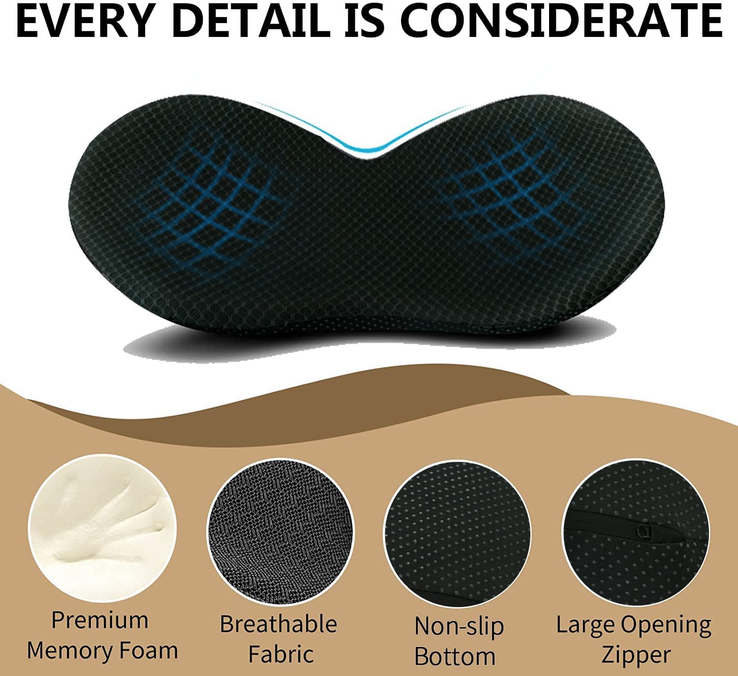 Car Seat Cushion Height Boosting Pad For Shorter Drivers - Tophatter Daily Deals