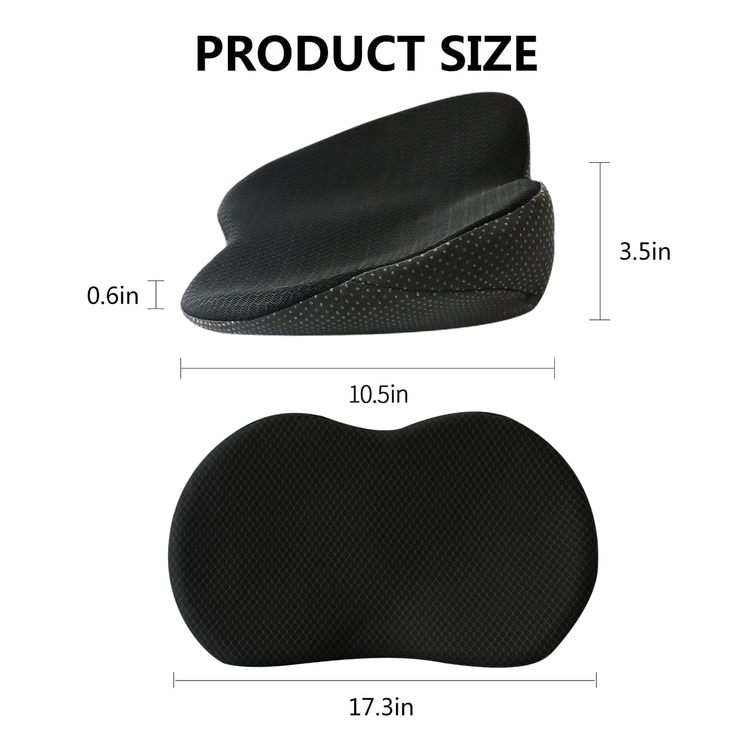 Car Booster Seat Cushion Memory Foam 3.5 Inch Posture - Tophatter Daily Deals