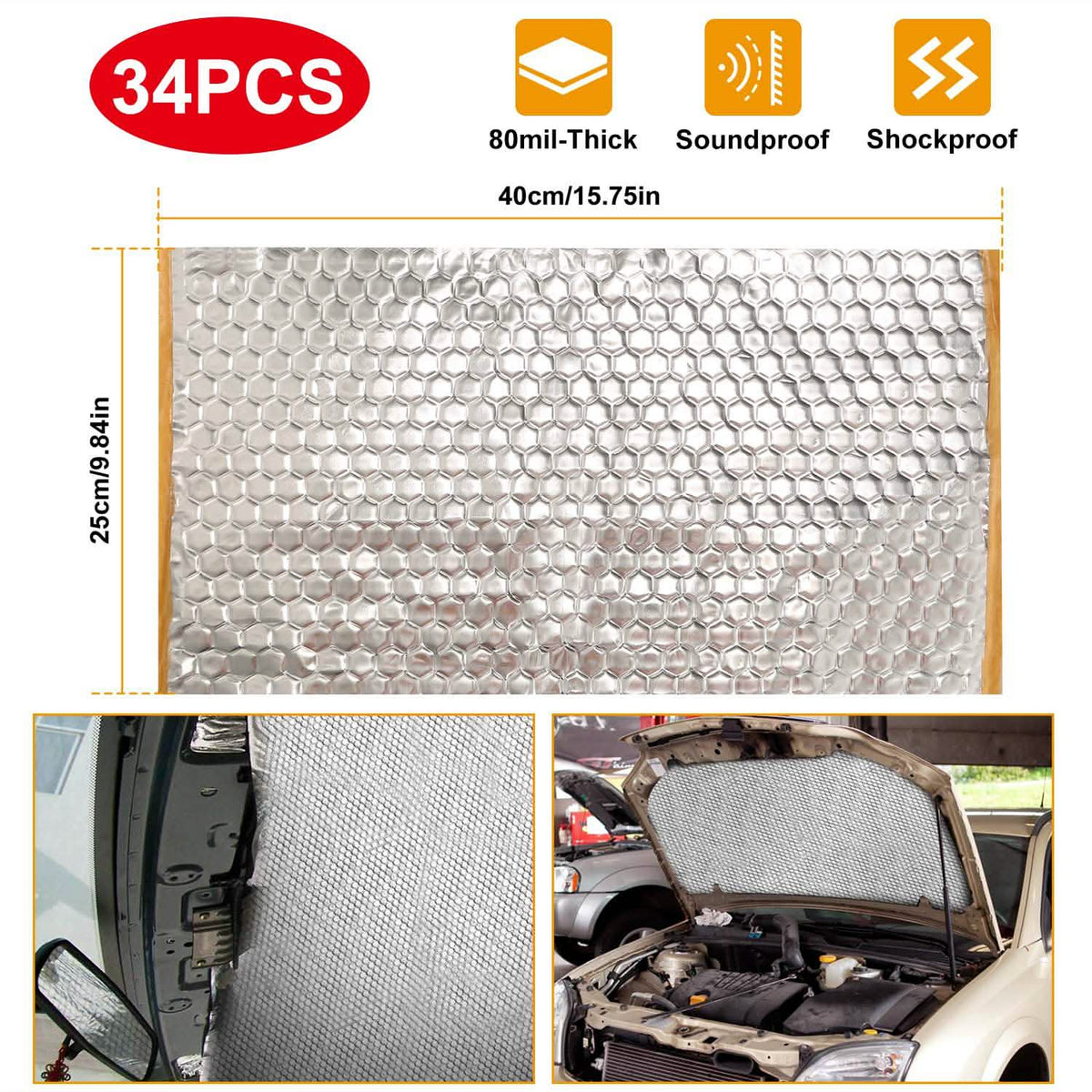 Car Sound Deadening Mat Automotive - Tophatter Daily Deals