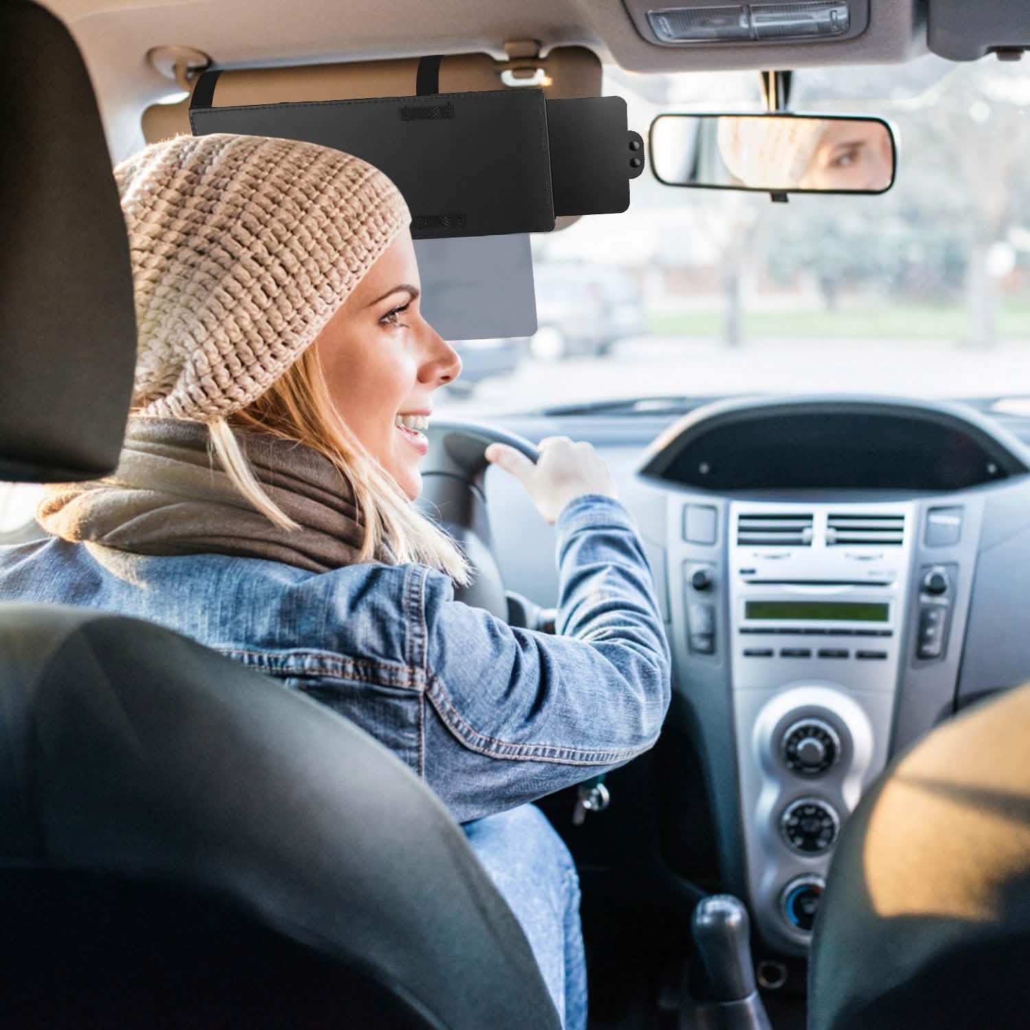 Car Sunshade Sun Visor Extended Automotive - Tophatter Daily Deals