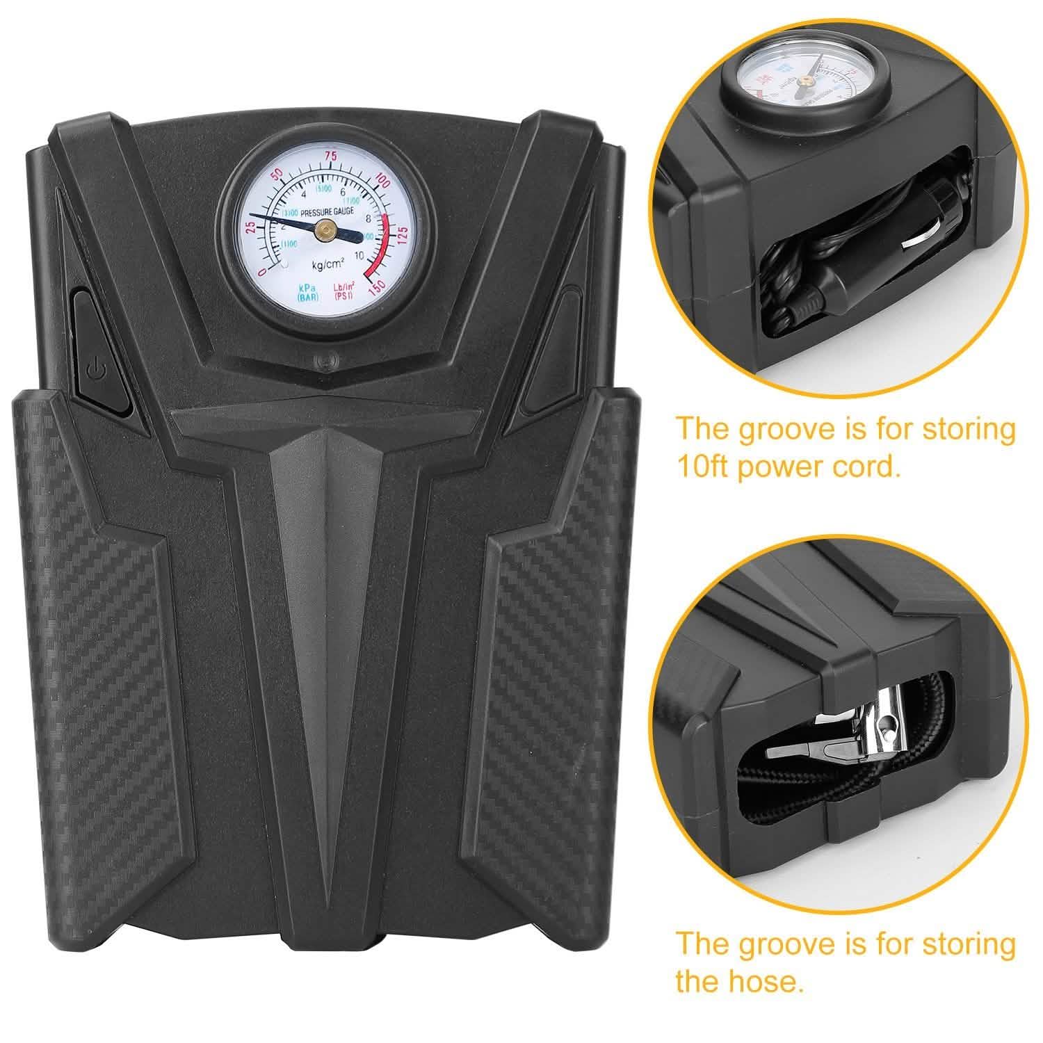 Car Tire Air Pump Portable Air Compressor Pump Automotive - Tophatter Daily Deals