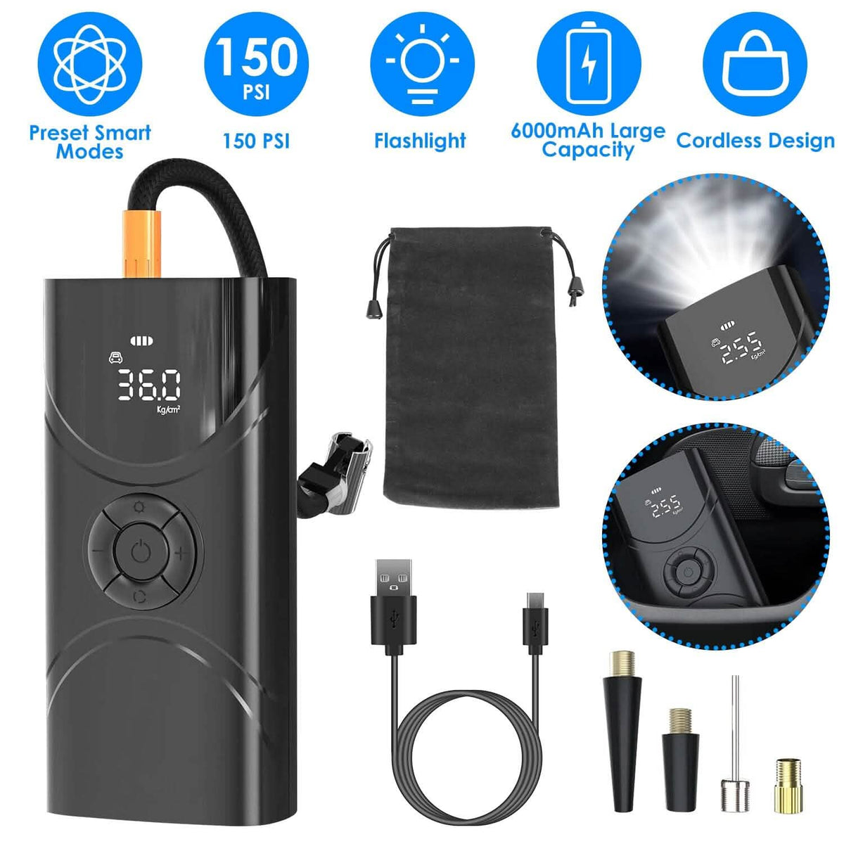 Car Tire Inflator Pump Automotive - Tophatter Daily Deals