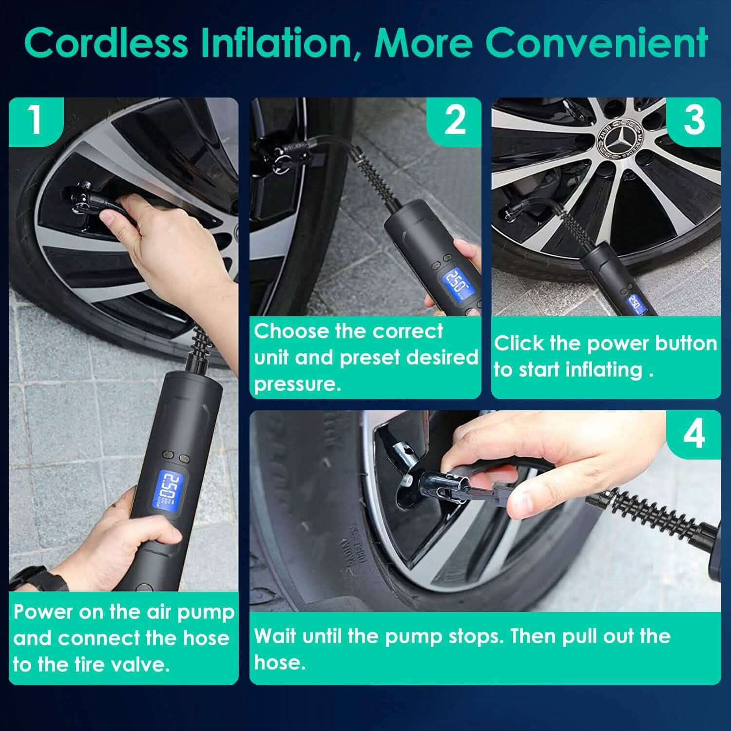 Car Tire Inflator Pump Automotive - Tophatter Daily Deals