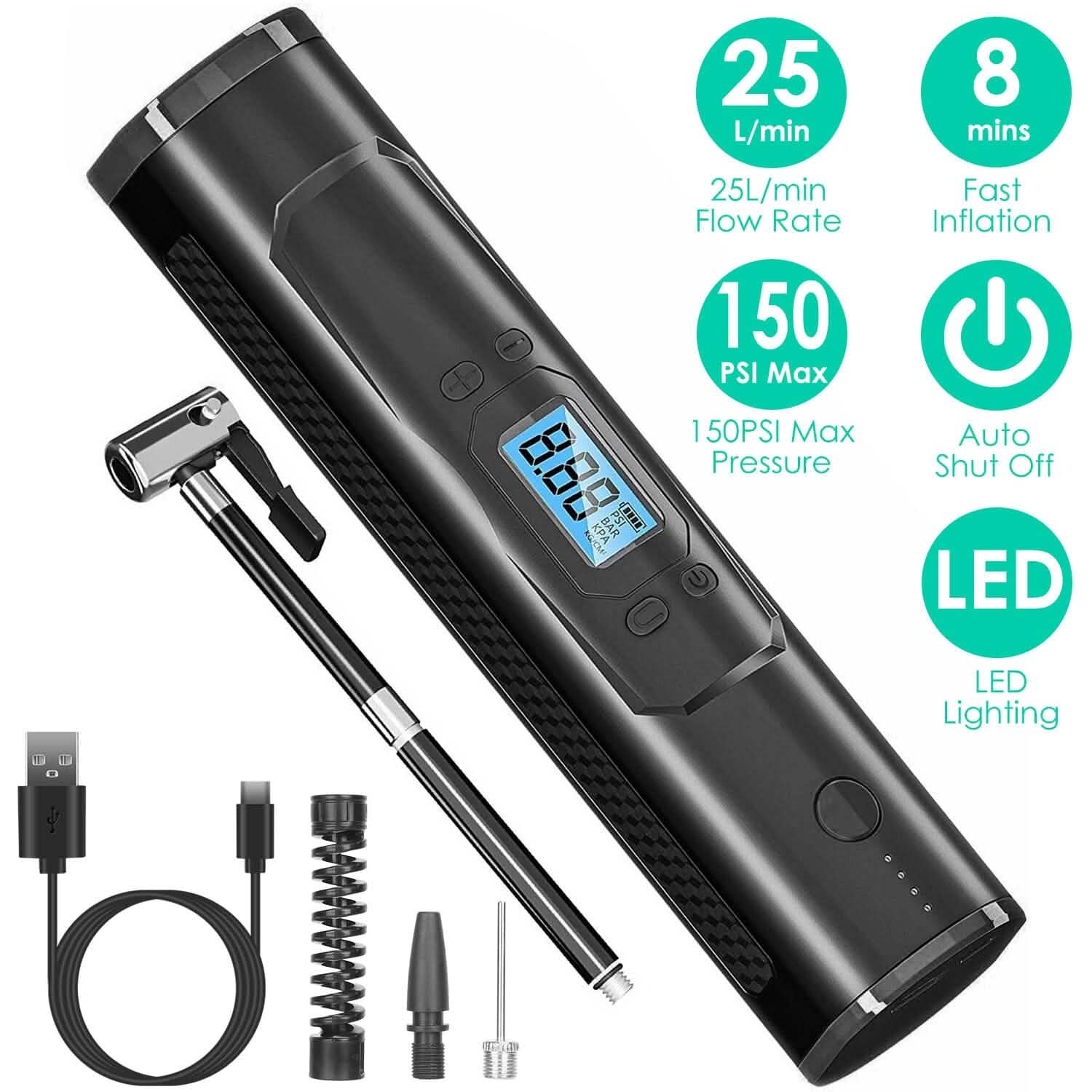 Car Tire Inflator Pump Automotive - Tophatter Daily Deals