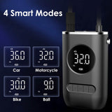 Car Tire Inflator Pump Portable 150 PSI with LED Light Automotive - Tophatter Daily Deals