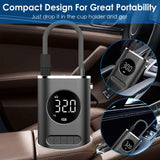 Car Tire Inflator Pump Portable 150 PSI with LED Light Automotive - Tophatter Daily Deals