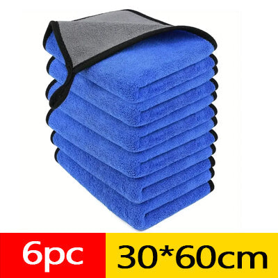 Car Wash Towel Soft quick-drying window and mirror cleaning cloths 30x60cm Car and Motorcycle Accessories - Tophatter Daily Deals