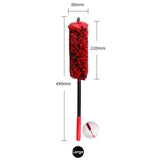 Car Wheel Woolies Plush Soft Alloy Wheel Cleaning Brush Large Car and Motorcycle Accessories - Tophatter Daily Deals