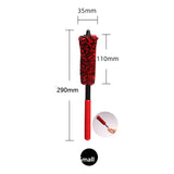 Car Wheel Woolies Plush Soft Alloy Wheel Cleaning Brush Small Car and Motorcycle Accessories - Tophatter Daily Deals