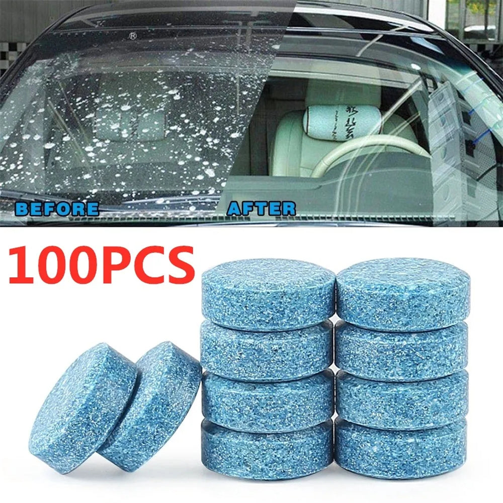 Car Windshield Cleaner Car Effervescent Tablet Glass Car and Motorcycle Accessories - Tophatter Daily Deals