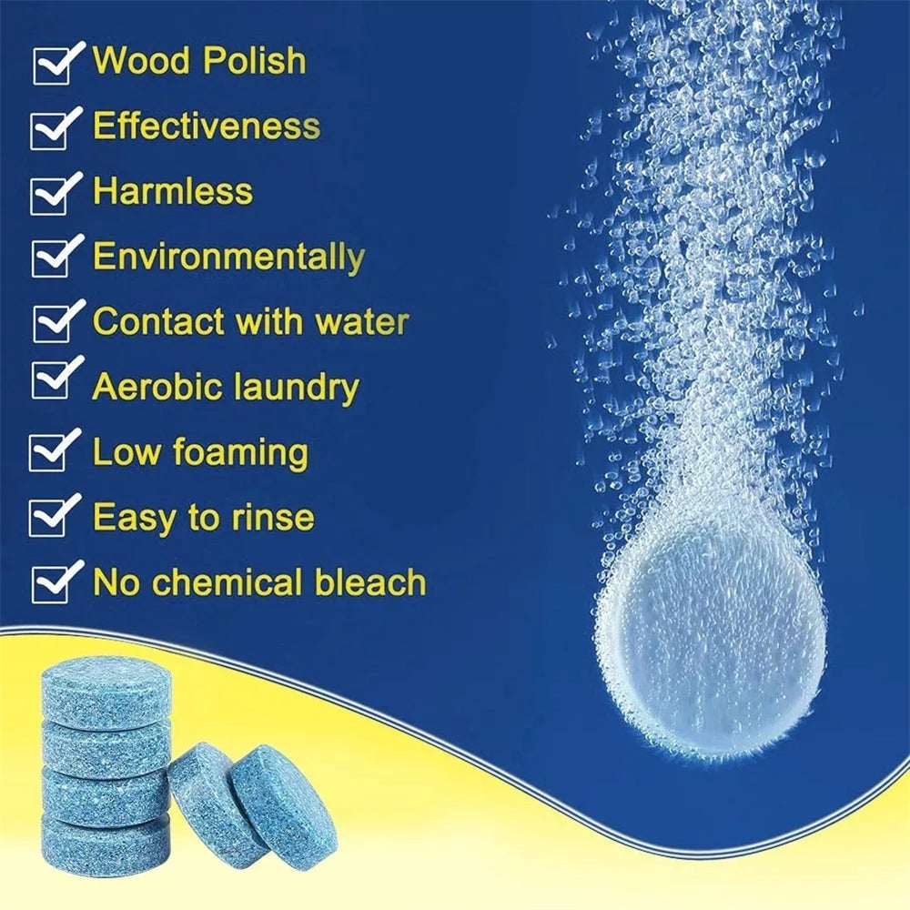 Car Windshield Cleaner Car Effervescent Tablet Glass Car and Motorcycle Accessories - Tophatter Daily Deals