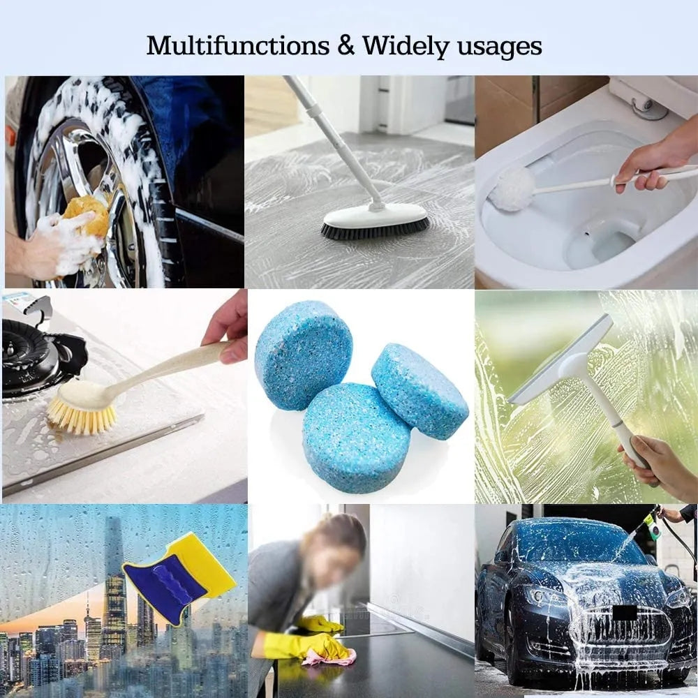 Car Windshield Cleaner Car Effervescent Tablet Glass Car and Motorcycle Accessories - Tophatter Daily Deals