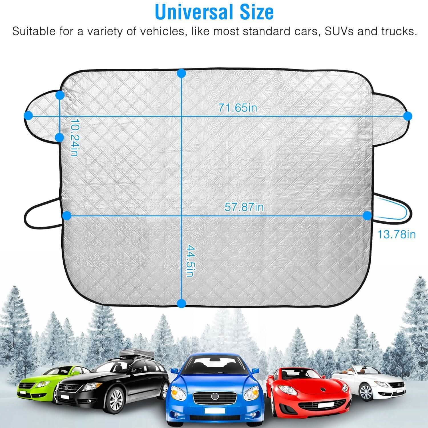 Car Windshield Snow Cover Wind-Proof Magnetic Automotive - Tophatter Daily Deals