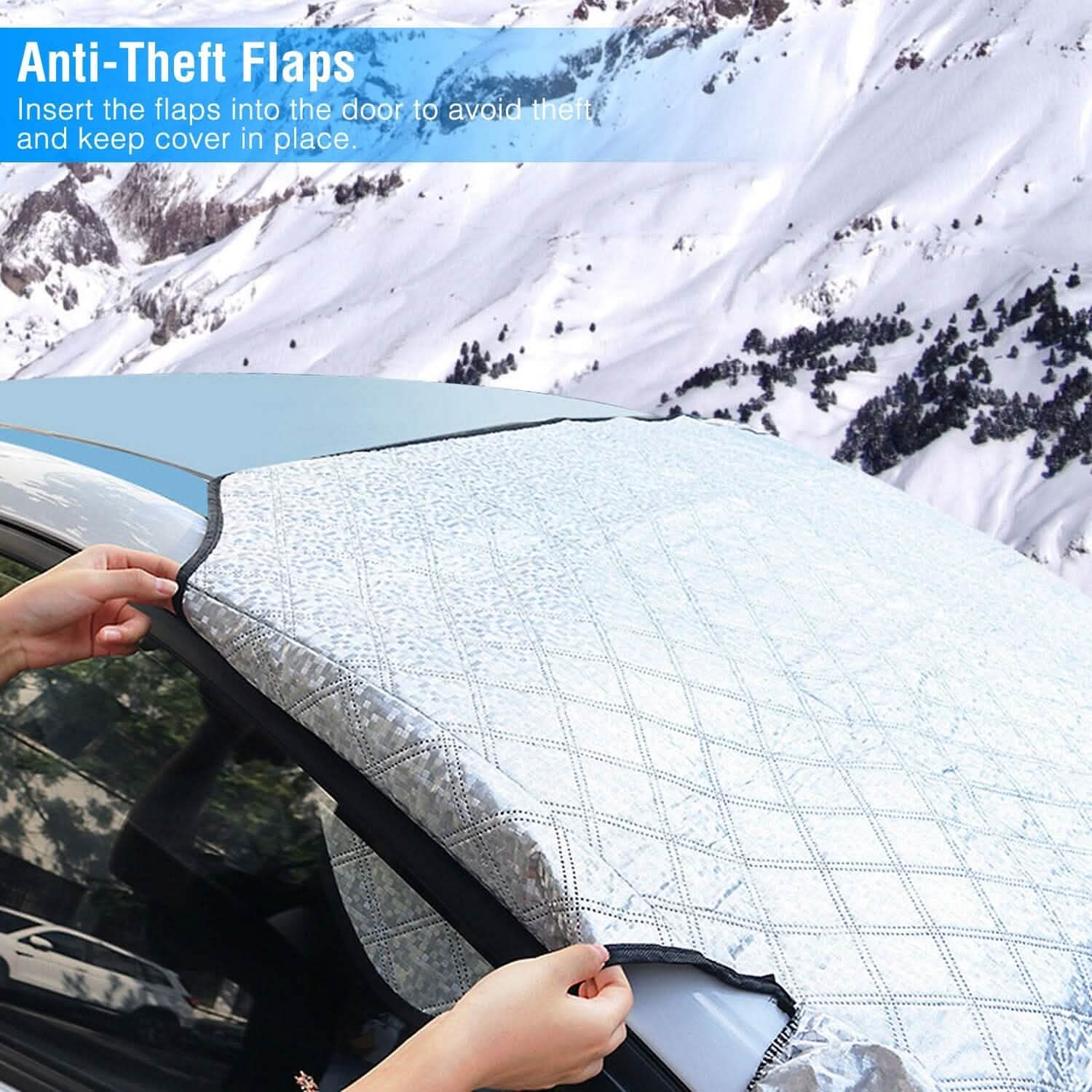 Car Windshield Snow Cover Windproof Magnetic Car Windscreen Cover Automotive - Tophatter Daily Deals