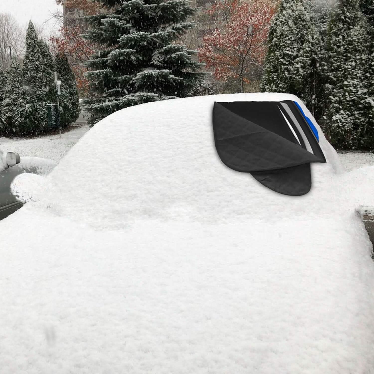 Car Windshield Snow Cover Windproof Magnetic Car Windscreen Cover Automotive - Tophatter Daily Deals