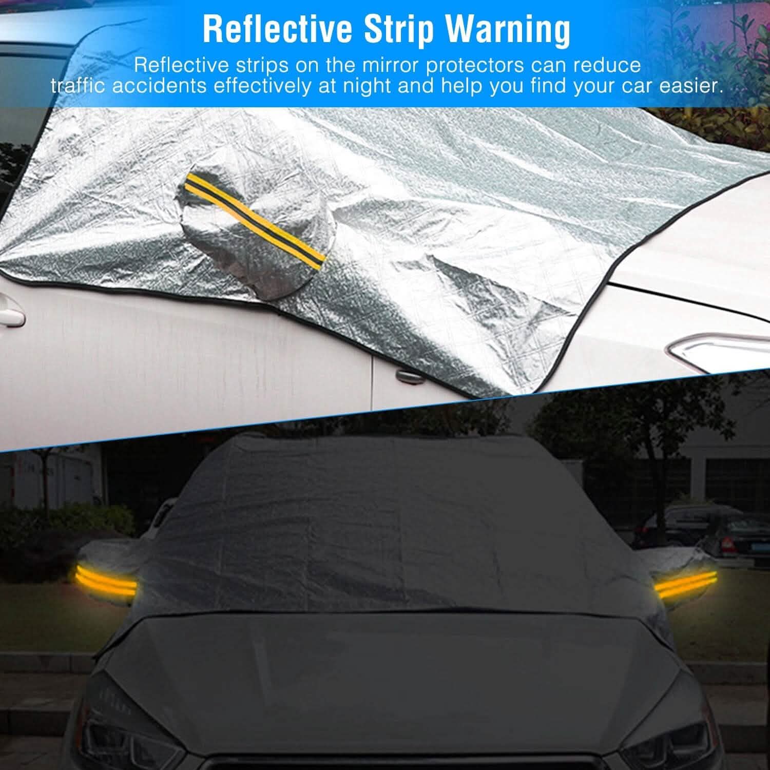 Car Windshield Snow Cover Windproof Magnetic Car Windscreen Cover Automotive - Tophatter Daily Deals