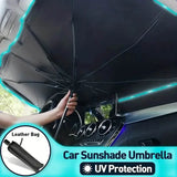 Car Windshield Sun Shade UV Rays and Heat Sun Visor Protector Foldable Reflector Umbrella Automotive - Tophatter Daily Deals