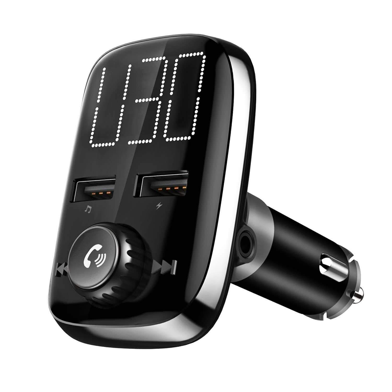 Car Wireless FM Transmitter Dual USB Charger Automotive - Tophatter Daily Deals