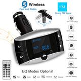 Car Wireless FM Transmitter USB Charger Hands-free Call MP3 Player Phone Chargers - Tophatter Daily Deals