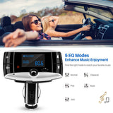 Car Wireless FM Transmitter USB Charger Hands-free Call MP3 Player Phone Chargers - Tophatter Daily Deals