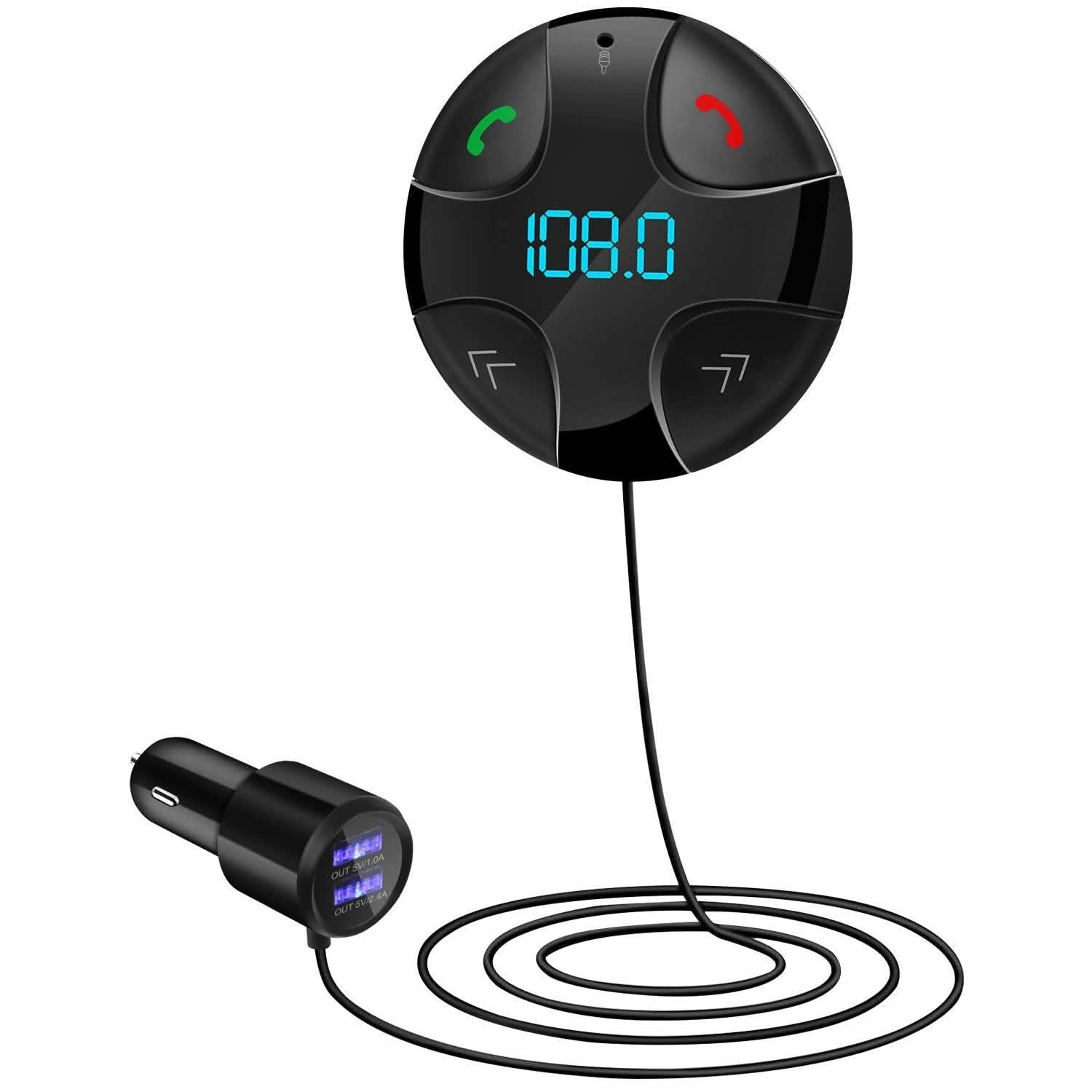 Car Wireless FM Transmitter V4 .2 Car MP3 Player Automotive - Tophatter Daily Deals