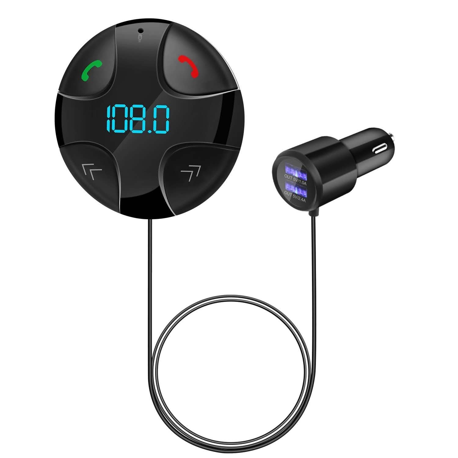 Car Wireless FM Transmitter V4 .2 Car MP3 Player Automotive - Tophatter Daily Deals