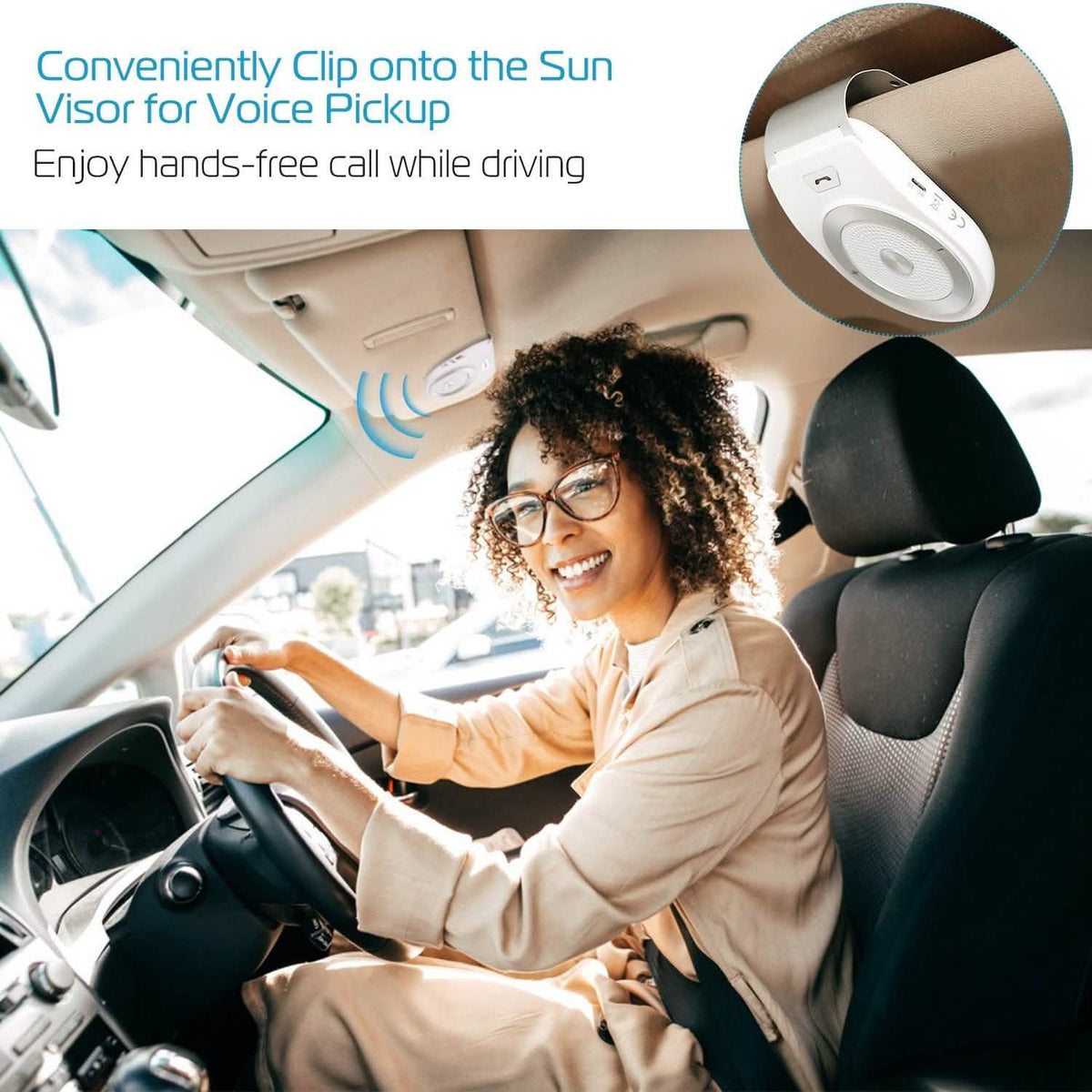 Car Wireless Speakerphone Automotive - Tophatter Daily Deals