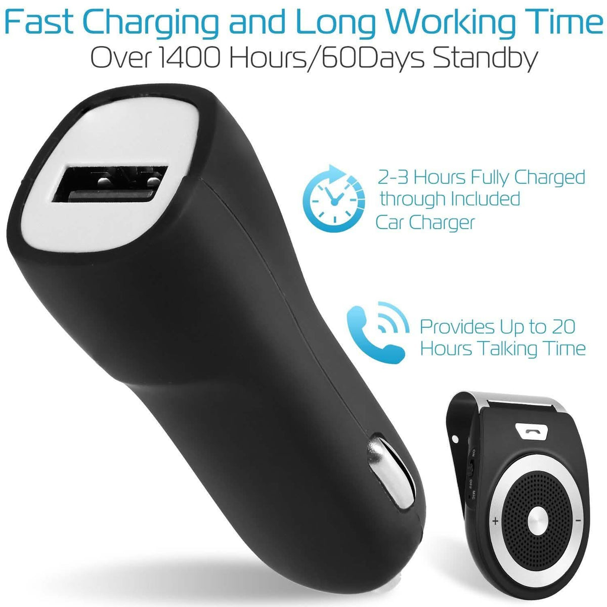 Car Wireless Speakerphone Automotive - Tophatter Daily Deals