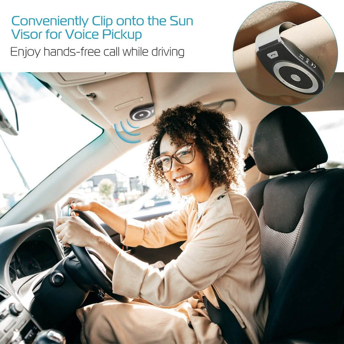 Car Wireless Speakerphone Automotive - Tophatter Daily Deals