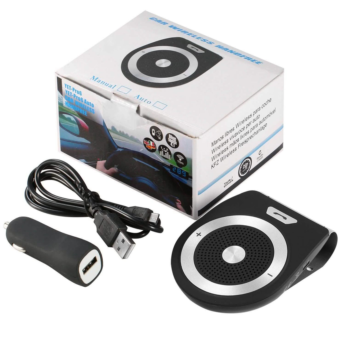 Car Wireless Speakerphone Automotive - Tophatter Daily Deals